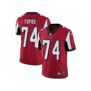 Men's Nike Atlanta Falcons #74 Tani Tupou Red Team Color Vapor Untouchable Limited Player NFL Jersey