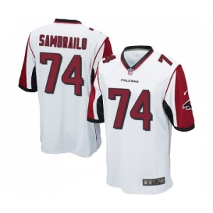 Men's Nike Atlanta Falcons #74 Ty Sambrailo Game White NFL Jersey