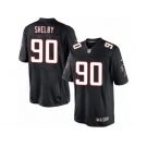 Men's Nike Atlanta Falcons #90 Derrick Shelby Limited Black Alternate NFL Jersey