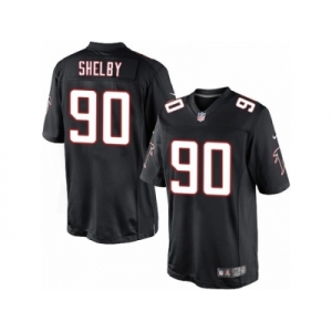 Men's Nike Atlanta Falcons #90 Derrick Shelby Limited Black Alternate NFL Jersey