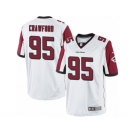 Men's Nike Atlanta Falcons #95 Jack Crawford Limited White NFL Jersey