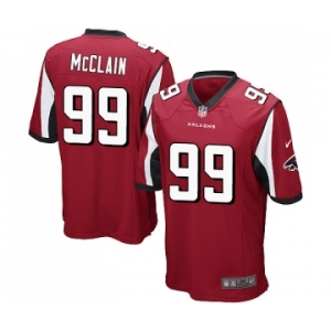 Men's Nike Atlanta Falcons #99 Terrell McClain Game Red Team Color NFL Jersey