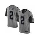 Nike Atlanta Falcons #2 Matt Ryan Gray Men's Stitched NFL Limited Gridiron Gray Jersey