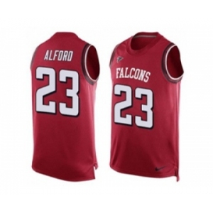 Nike Atlanta Falcons #23 Robert Alford Red Team Color Men's Stitched NFL Limited Tank Top Jerse