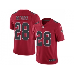 Nike Atlanta Falcons #28 Justin Bethel Red Men Stitched NFL Limited Rush Jersey