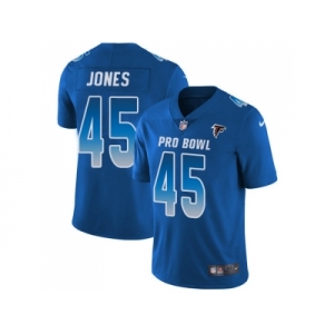 Nike Atlanta Falcons #45 Deion Jones Royal Men Stitched NFL Limited NFC 2018 Pro Bowl Jersey