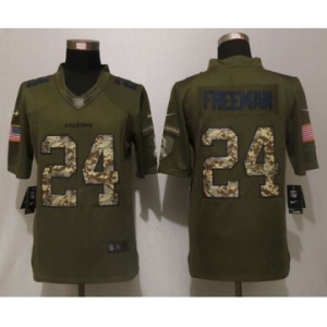 nike nfl jerseys atlanta falcons #24 freeman army green[nike Limited Salute To Service]