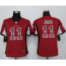 Women Nike Atlanta Falcons #11 Julio Jones Red Strobe Jersey