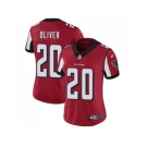 Women Nike Atlanta Falcons #20 Isaiah Oliver Red Team Color Stitched NFL Vapor Untouchable Limited Jersey