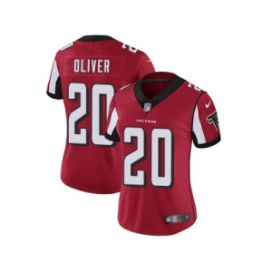 Women Nike Atlanta Falcons #20 Isaiah Oliver Red Team Color Stitched NFL Vapor Untouchable Limited Jersey