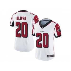 Women Nike Atlanta Falcons #20 Isaiah Oliver White Stitched NFL Vapor Untouchable Limited Jersey