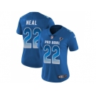 Women Nike Atlanta Falcons #22 Keanu Neal Royal Stitched NFL Limited NFC 2018 Pro Bowl Jersey