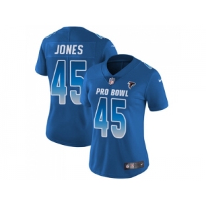 Women Nike Atlanta Falcons #45 Deion Jones Royal Stitched NFL Limited NFC 2018 Pro Bowl Jersey