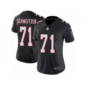 Women Nike Atlanta Falcons #71 Wes Schweitzer Black Alternate Vapor Untouchable Limited Player NFL Jersey