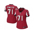 Women Nike Atlanta Falcons #71 Wes Schweitzer Game Red Team Color NFL Jersey