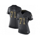 Women Nike Atlanta Falcons #71 Wes Schweitzer Limited Black 2016 Salute to Service NFL Jersey