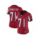 Women Nike Atlanta Falcons #71 Wes Schweitzer Red Team Color Vapor Untouchable Limited Player NFL Jersey