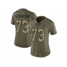 Women Nike Atlanta Falcons #73 Ryan Schraeder Limited Olive Camo 2017 Salute to Service NFL Jersey