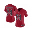 Women Nike Atlanta Falcons #74 Ty Sambrailo Limited Red Rush Vapor Untouchable NFL Jersey