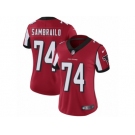 Women Nike Atlanta Falcons #74 Ty Sambrailo Red Team Color Vapor Untouchable Limited Player NFL Jersey