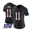 Women's Atlanta Falcons #11 Julio Jones Black Alternate Vapor Untouchable Limited Player 100th Season Football Jersey