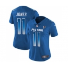 Women's Atlanta Falcons #11 Julio Jones Limited Royal Blue NFC 2019 Pro Bowl Football Jersey