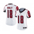 Women's Atlanta Falcons #18 Calvin Ridley White Vapor Untouchable Limited Player Football Jersey