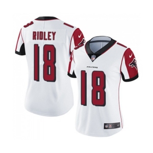 Women's Atlanta Falcons #18 Calvin Ridley White Vapor Untouchable Limited Player Football Jersey