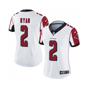 Women's Atlanta Falcons #2 Matt Ryan White Vapor Untouchable Limited Player Football Jersey