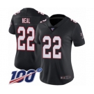 Women's Atlanta Falcons #22 Keanu Neal Black Alternate Vapor Untouchable Limited Player 100th Season Football Jersey