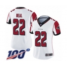 Women's Atlanta Falcons #22 Keanu Neal White Vapor Untouchable Limited Player 100th Season Football Jersey