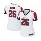 Women's Atlanta Falcons #26 Isaiah Oliver Game White Football Jersey