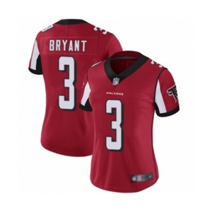 Women's Atlanta Falcons #3 Matt Bryant Red Team Color Vapor Untouchable Limited Player Football Jersey