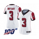 Women's Atlanta Falcons #3 Matt Bryant White Vapor Untouchable Limited Player 100th Season Football Jersey