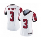 Women's Atlanta Falcons #3 Matt Bryant White Vapor Untouchable Limited Player Football Jersey