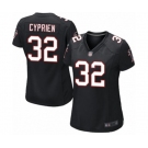 Women's Atlanta Falcons #32 Johnathan Cyprien Game Black Alternate Football Jersey