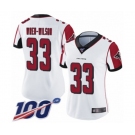 Women's Atlanta Falcons #33 Blidi Wreh-Wilson White Vapor Untouchable Limited Player 100th Season Football Jersey