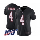 Women's Atlanta Falcons #4 Giorgio Tavecchio Black Alternate Vapor Untouchable Limited Player 100th Season Football Jersey