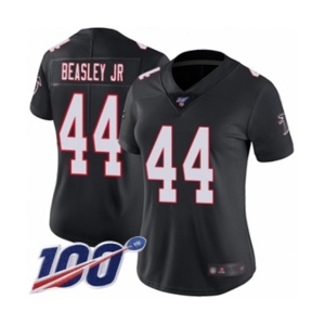 Women's Atlanta Falcons #44 Vic Beasley Black Alternate Vapor Untouchable Limited Player 100th Season Football Jersey