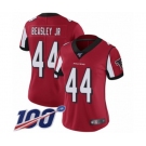 Women's Atlanta Falcons #44 Vic Beasley Red Team Color Vapor Untouchable Limited Player 100th Season Football Jersey