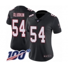 Women's Atlanta Falcons #54 Foye Oluokun Black Alternate Vapor Untouchable Limited Player 100th Season Football Jersey