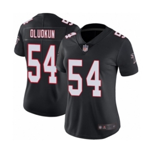 Women's Atlanta Falcons #54 Foye Oluokun Black Alternate Vapor Untouchable Limited Player Football Jersey