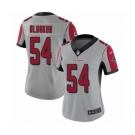 Women's Atlanta Falcons #54 Foye Oluokun Limited Silver Inverted Legend Football Jersey