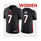 Women's Atlanta Falcons #7 Younghoe Koo New Black Vapor Untouchable Limited Stitched NFL Jersey