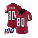 Women's Atlanta Falcons #80 Luke Stocker Red Team Color Vapor Untouchable Limited Player 100th Season Football Jersey