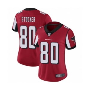 Women's Atlanta Falcons #80 Luke Stocker Red Team Color Vapor Untouchable Limited Player Football Jersey