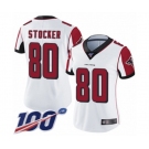 Women's Atlanta Falcons #80 Luke Stocker White Vapor Untouchable Limited Player 100th Season Football Jersey