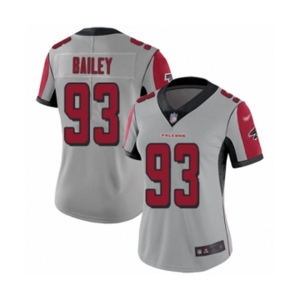 Women's Atlanta Falcons #93 Allen Bailey Limited Silver Inverted Legend Football Jersey