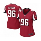 Women's Atlanta Falcons #96 Tyeler Davison Game Red Team Color Football Jersey