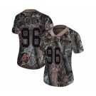 Women's Atlanta Falcons #96 Tyeler Davison Limited Camo Rush Realtree Football Jersey